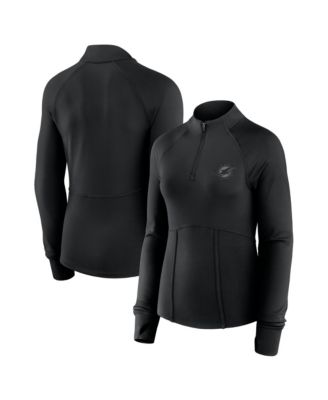 Women's Miami Dolphins Elements Mock Neck Quarter-Zip Sweatshirt
