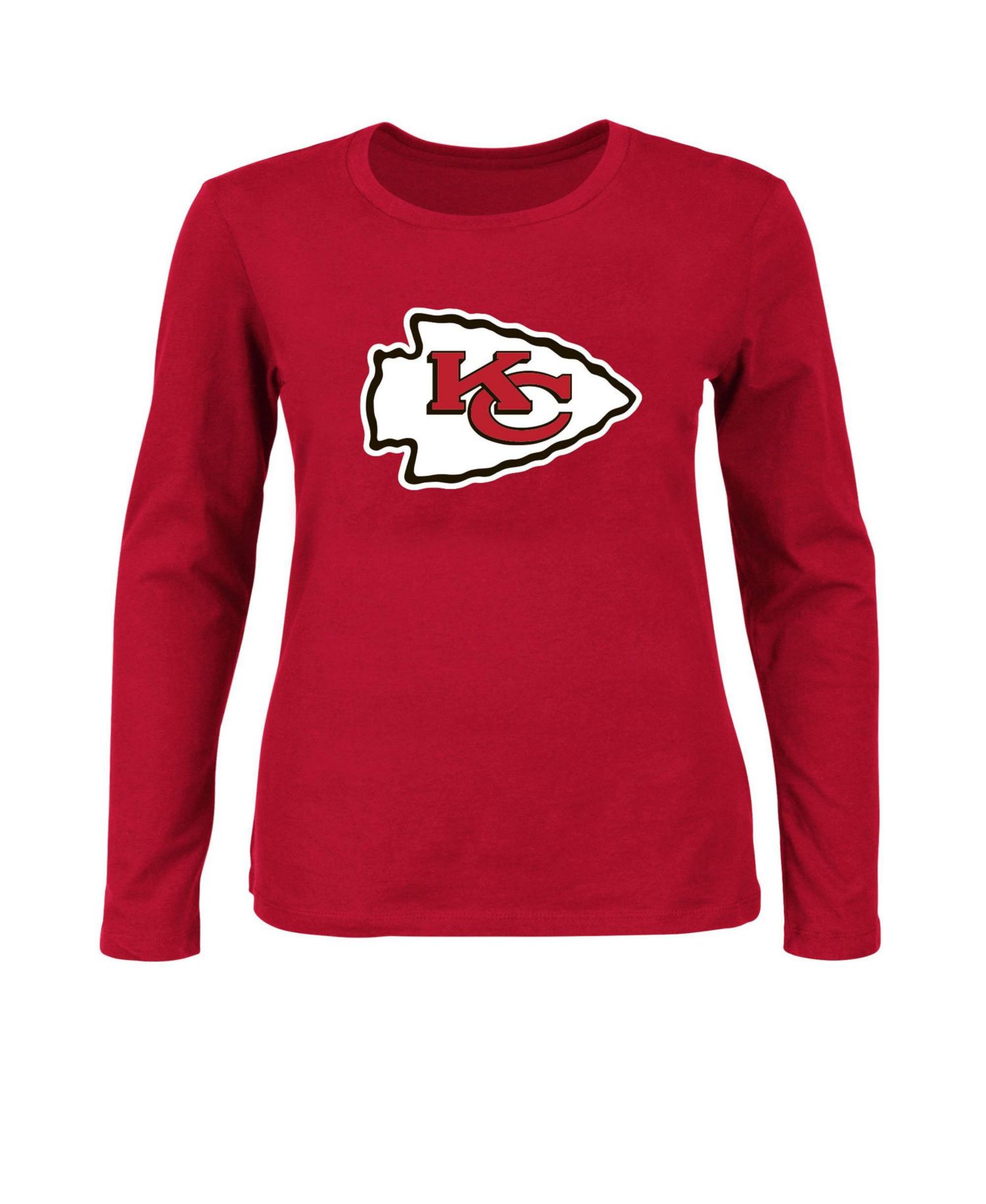 Women's Kansas City Chiefs Long-Sleeve Scoop Neck T-Shirt