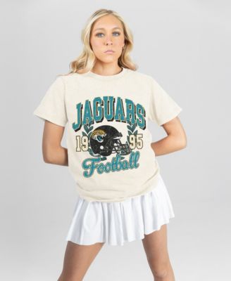Women's Jacksonville Jaguars Distressed Graphic Cotton-Blend T-Shirt