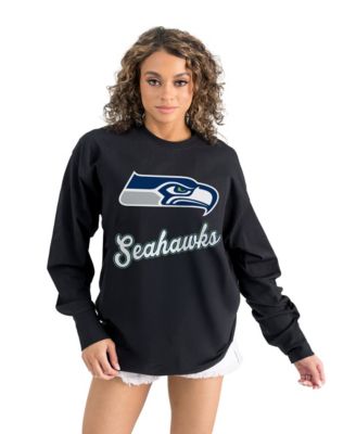 Women's Seattle Seahawks Oversized Long-Sleeve T-Shirt