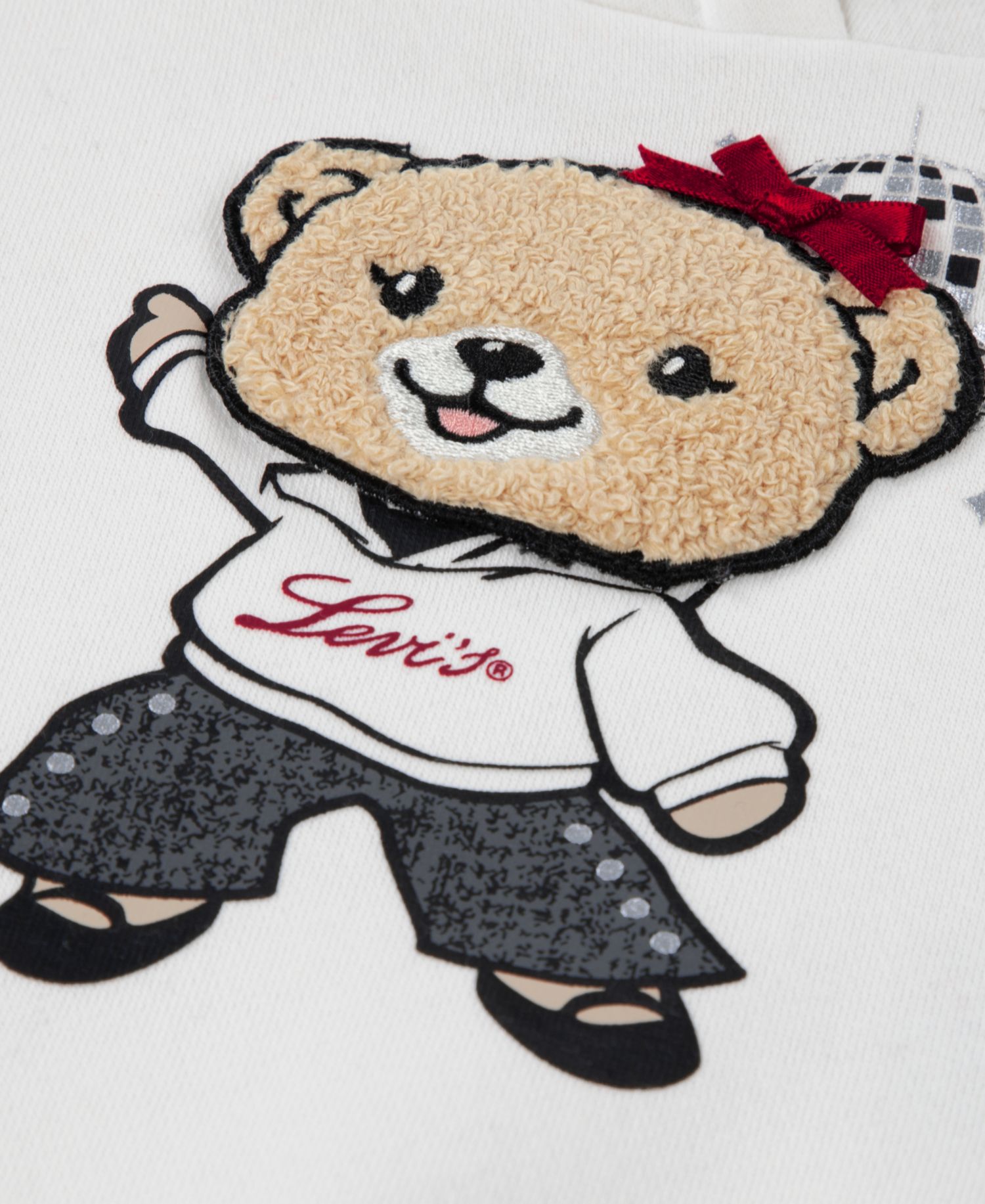 Baby Girls' Bear Graphic Hoodie and Flared Pants, 2-Piece Set