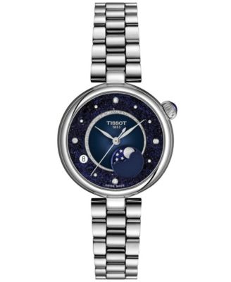 Women's Desir Moonphase Quartz Silver-Tone Stainless Steel Bracelet Watch 29.6mm