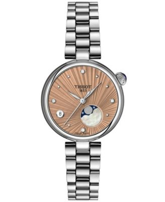 Women's Desir Moon Phase Silver-Tone Stainless Steel Bracelet Watch 29.6mm