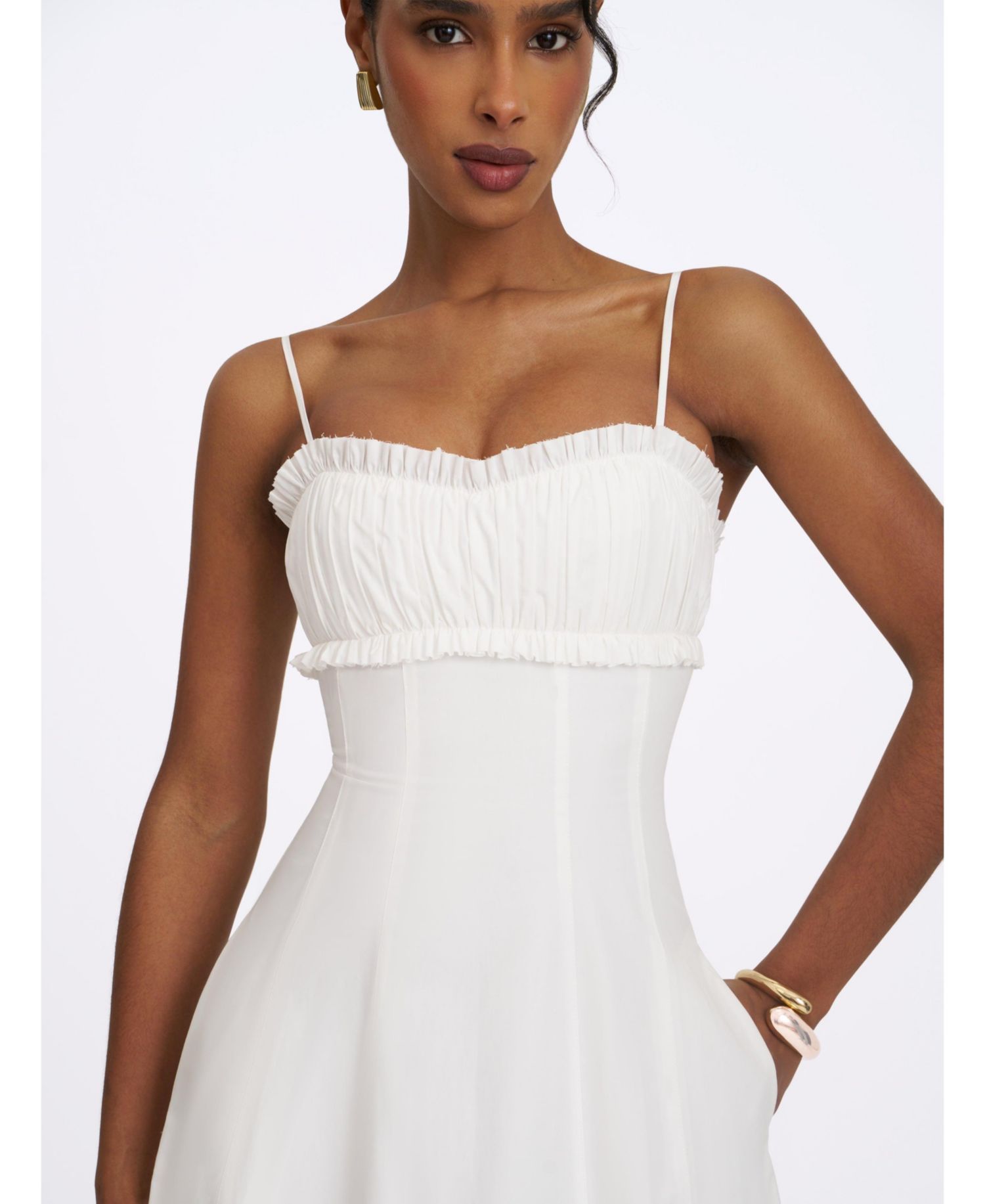 Women's Vicenta A-Line Ruched Midi Dress