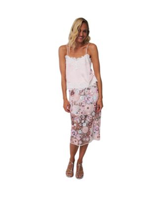 Women's Brooklyn Embellished Midi Skirt