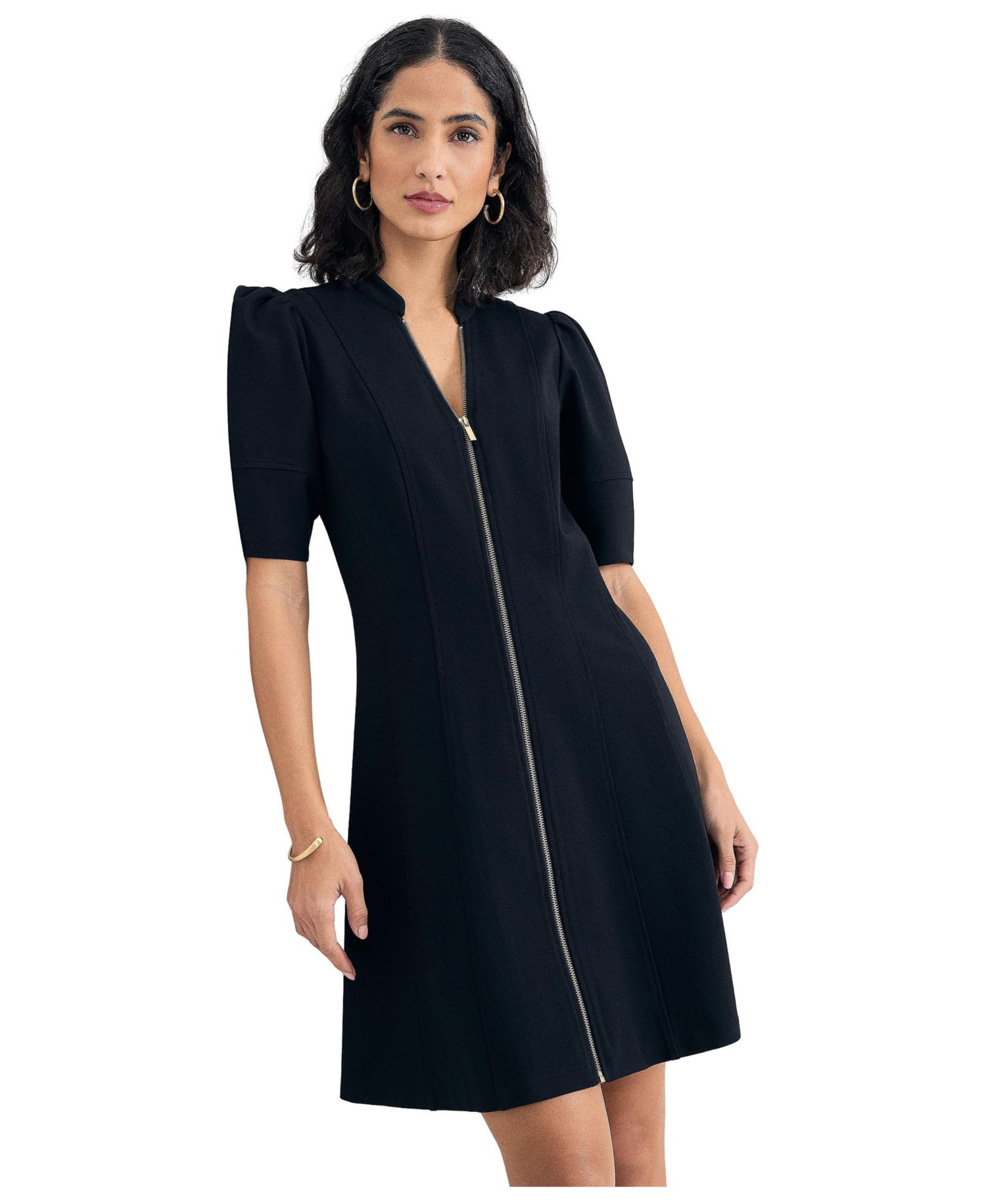 Women's Alima Puff-Sleeve A-Line Dress