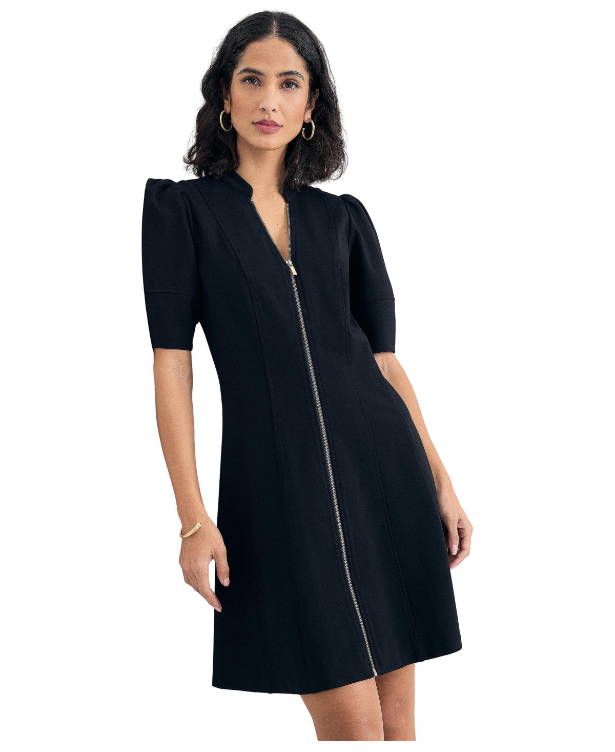 Phase Eight Women's Alima Ponte Zip A-Line Dress