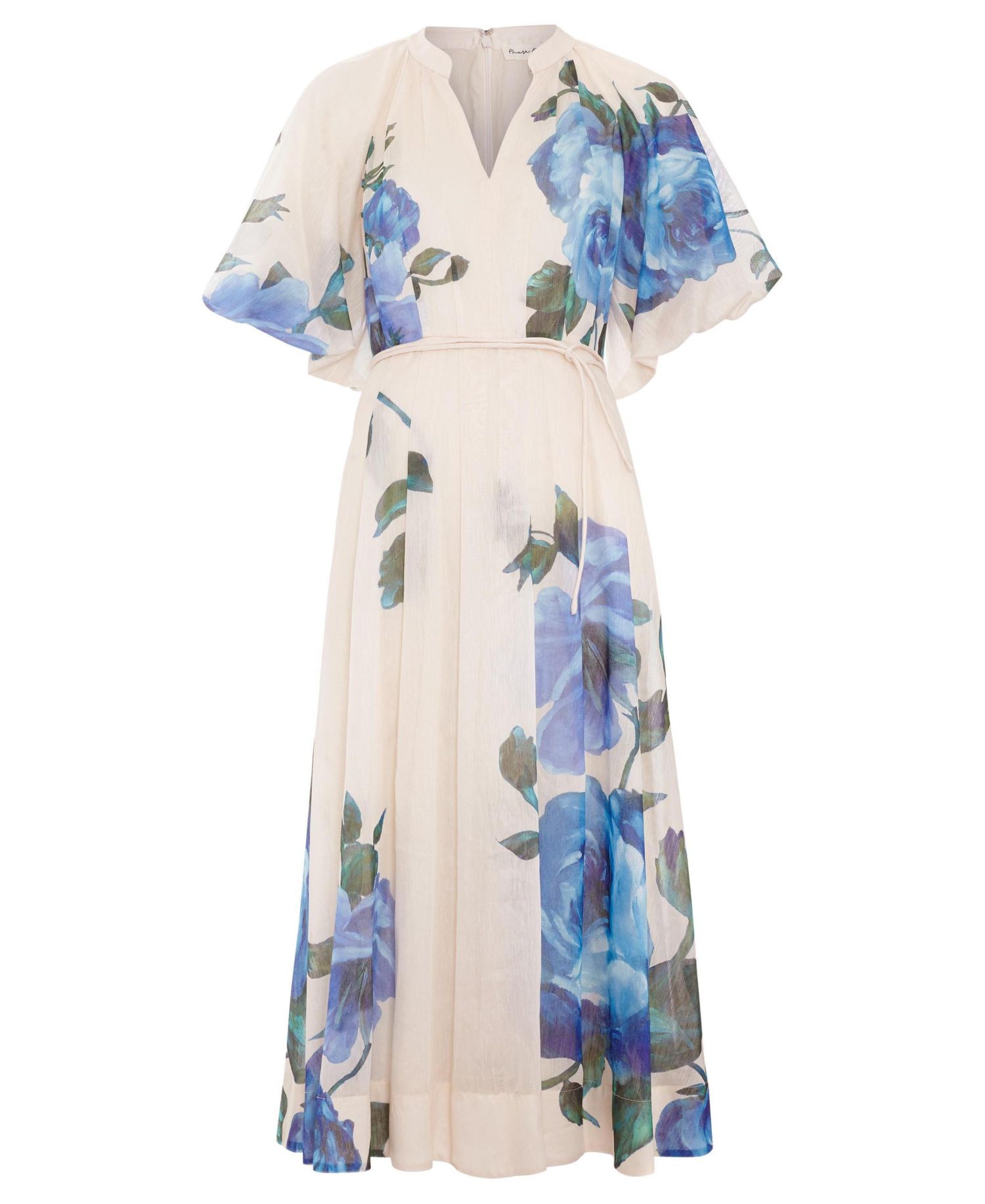 Women's Adeline V-Neck Short-Sleeve Floral Midi Dress