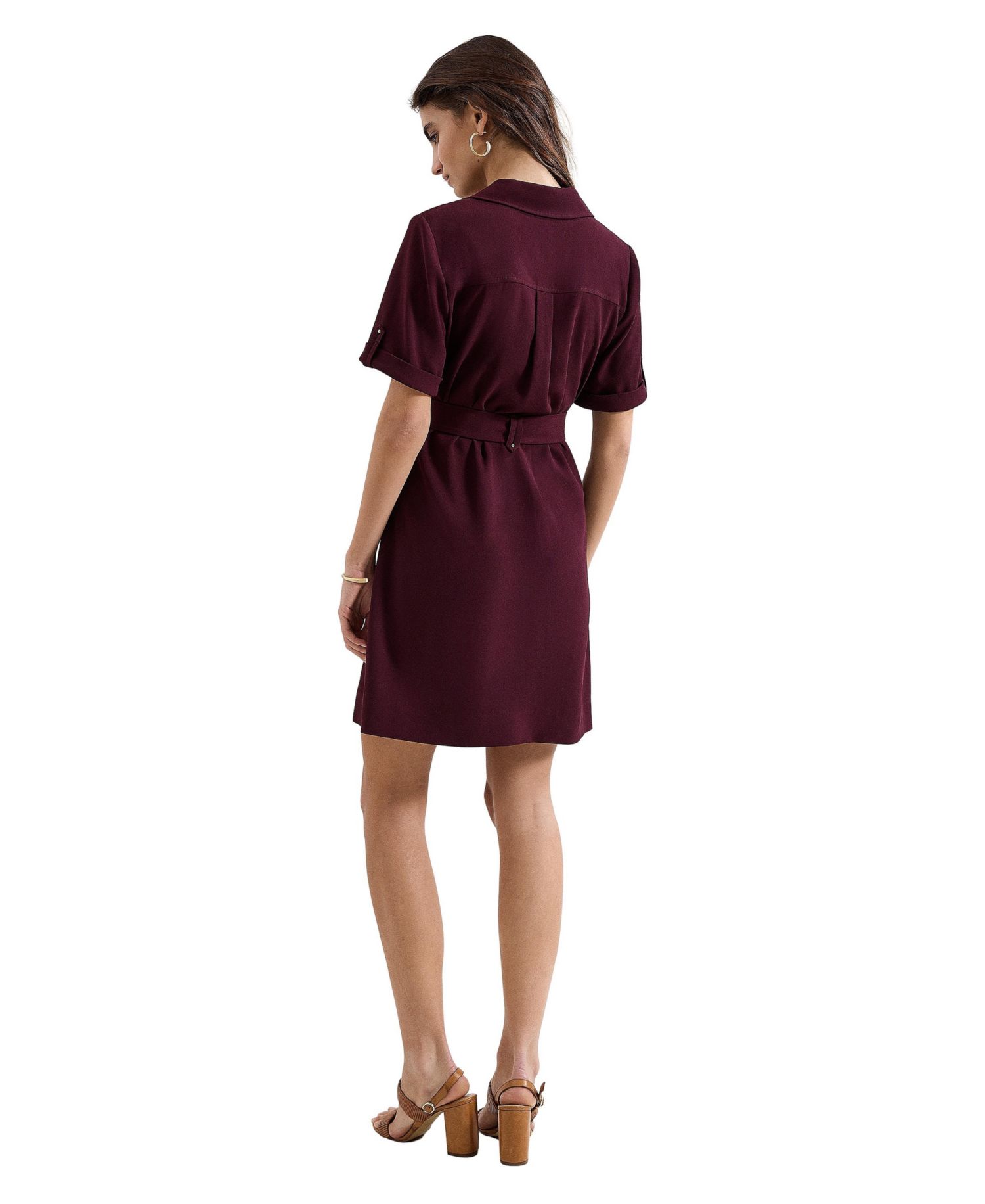 Women's Marlina Belted Short-Sleeve Mini Dress