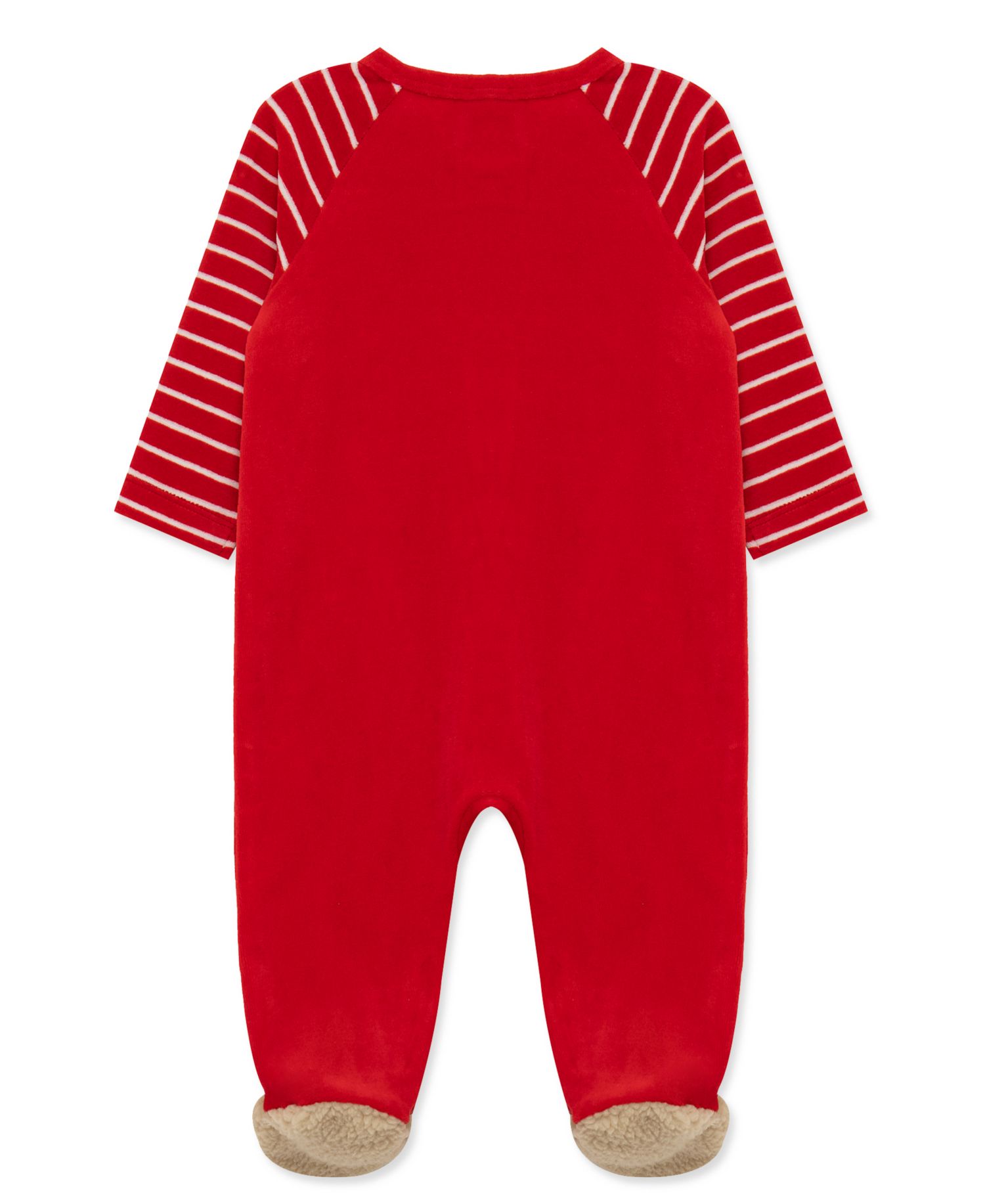 Baby Boys' Santa Bear My First Christmas Footed Coveralls