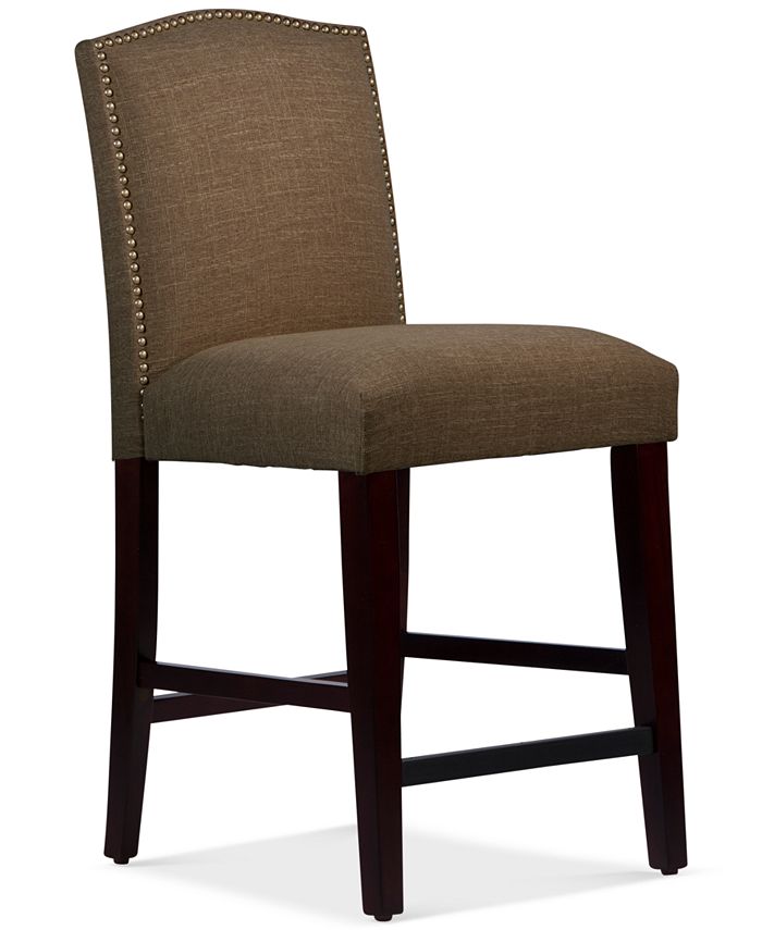 Skyline Callon Nail Button Arched Counter Stool, Quick Ship Macy's