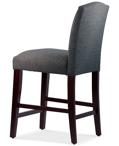 Skyline Callon Nail Button Arched Counter Stool, Quick Ship Furniture