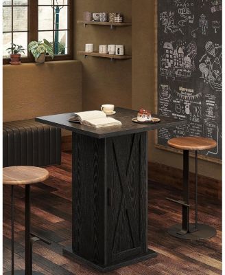 Bar Table, 39.4" H Square High Top Pub Table