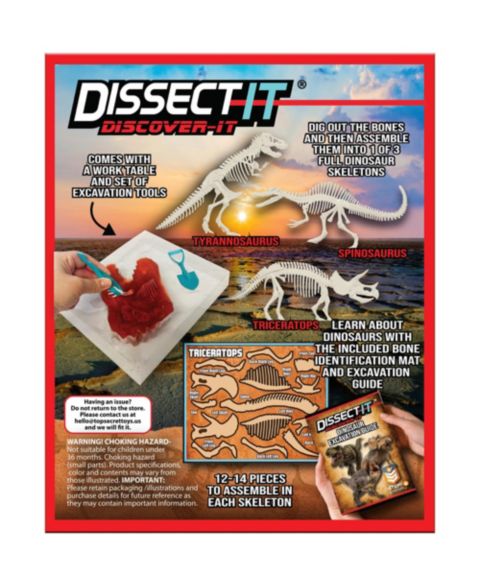 Детские игрушки Dissect-It Dino Dig Excavation Kit, Ages 12+