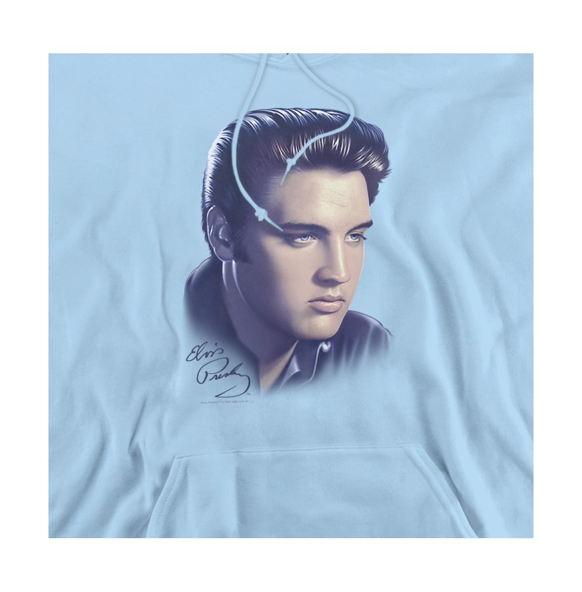 Elvis Men's Presley Portrait Retro Graphic Hoodie