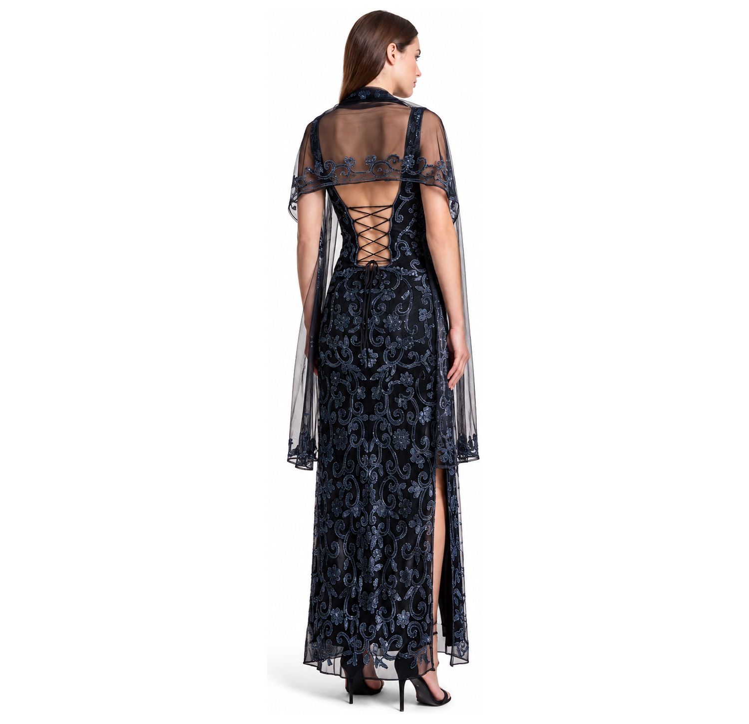 Women's Strapless Beaded Gown