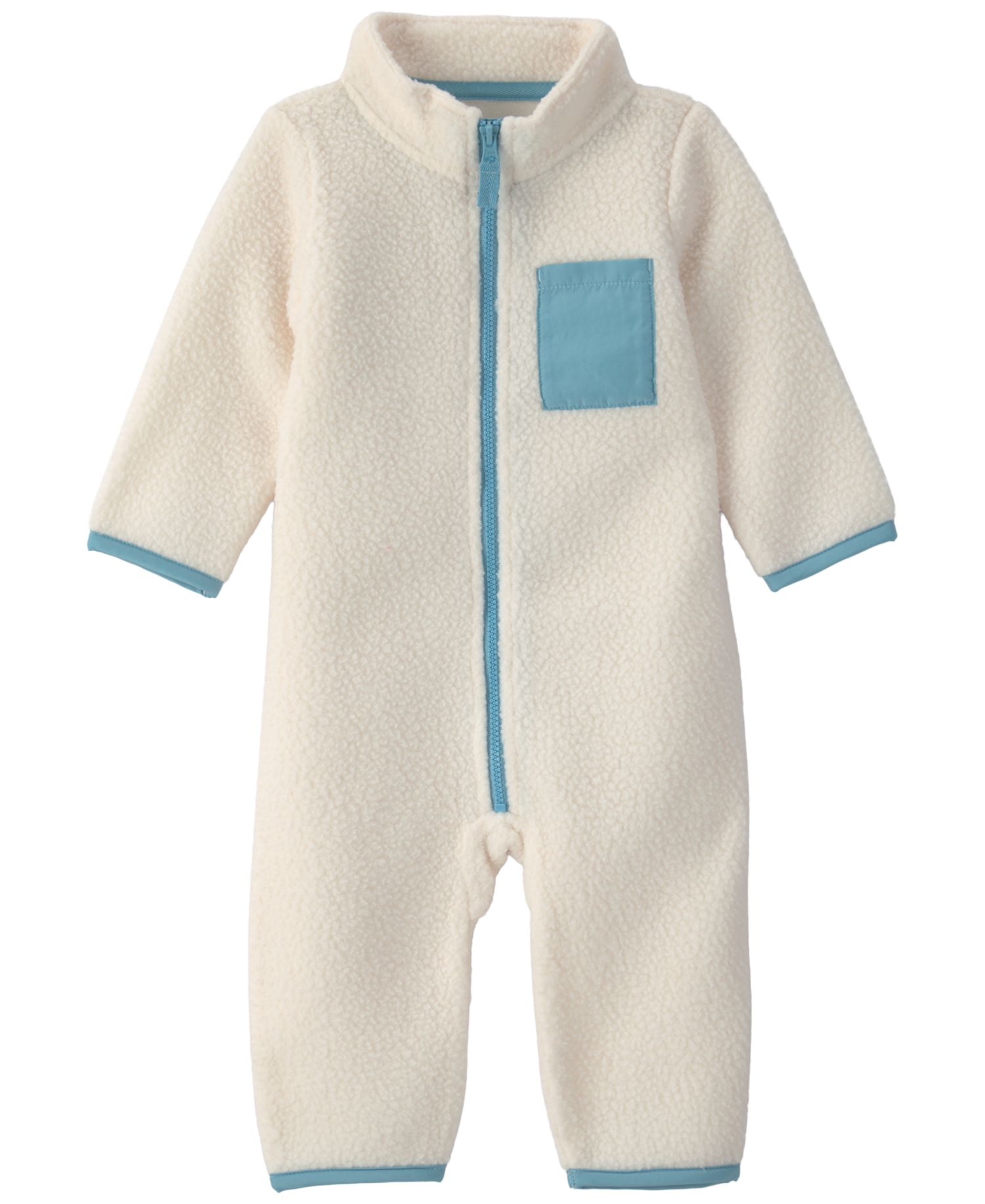 Baby Boys' Color-Block Fleece Jumpsuit