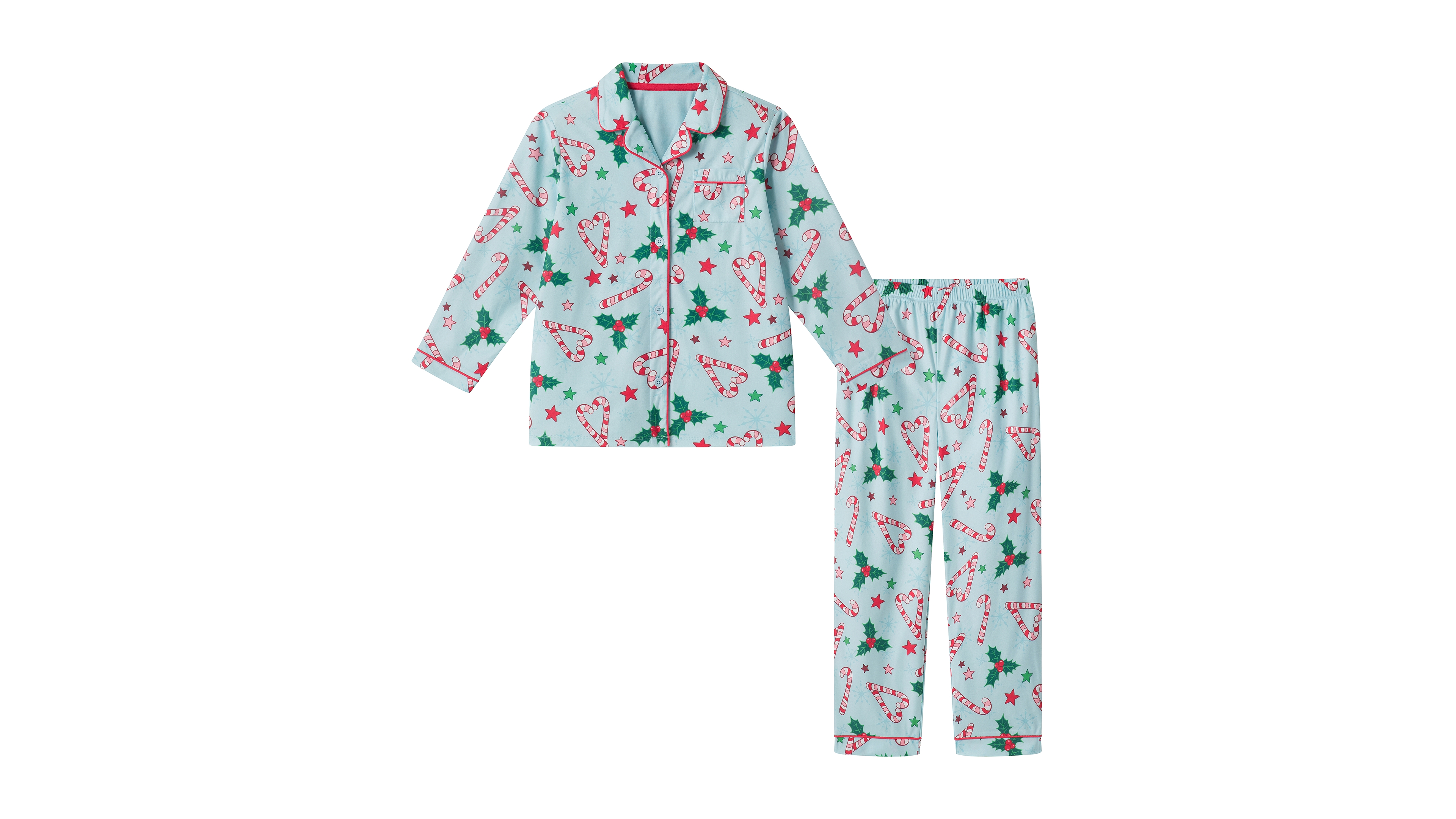 Andy & Evan Girls' 5-16 Holiday Icons Print Pajama