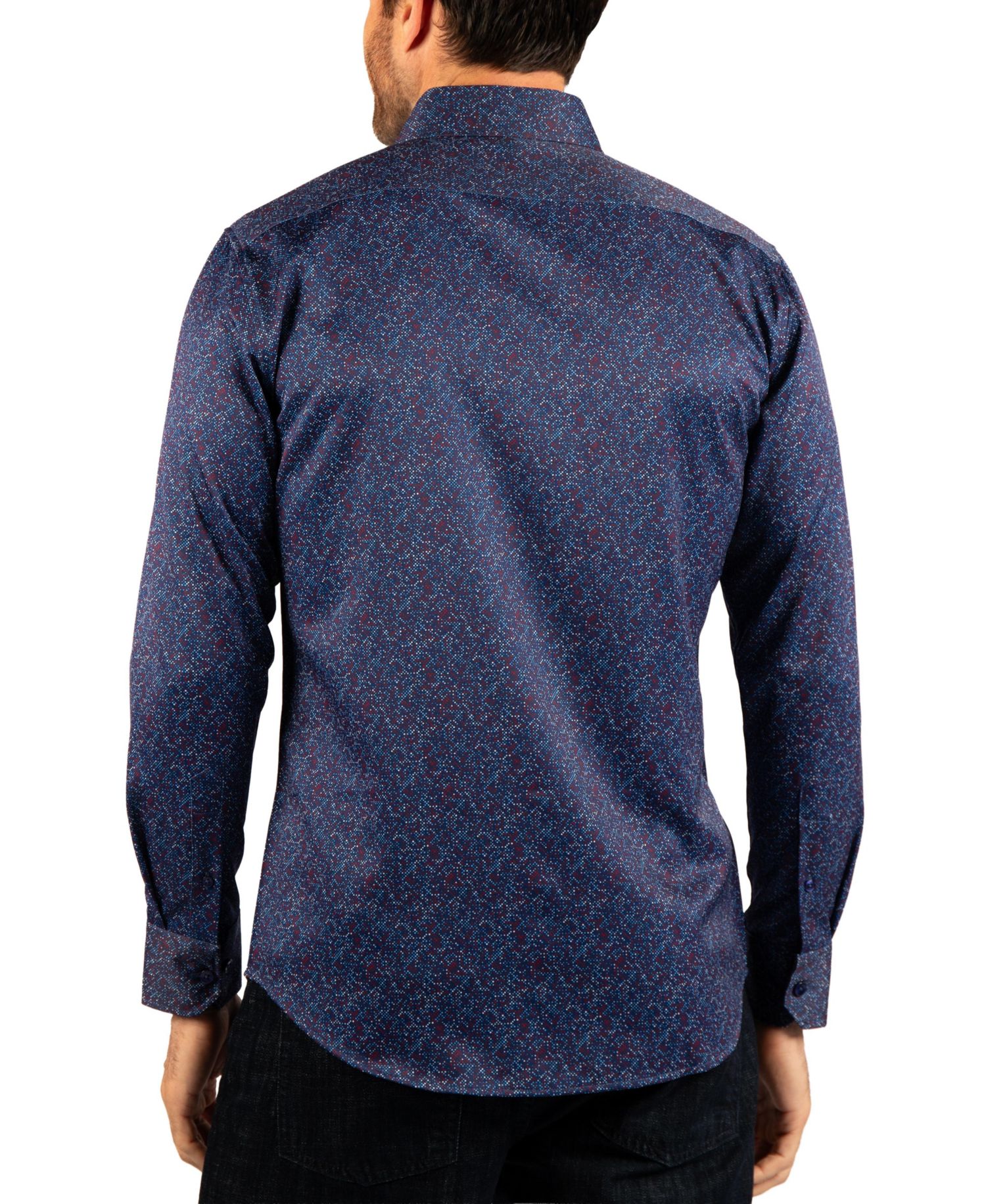 Men's Multi Dot Printed Performance Shirt
