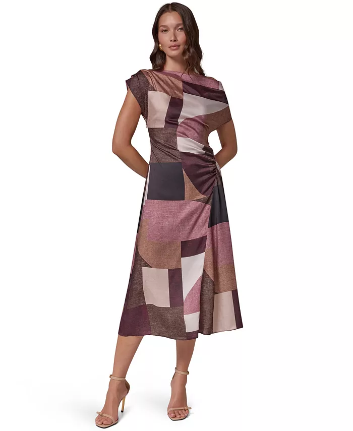 Women's Off-the-Shoulder Asymmetrical Midi Dress