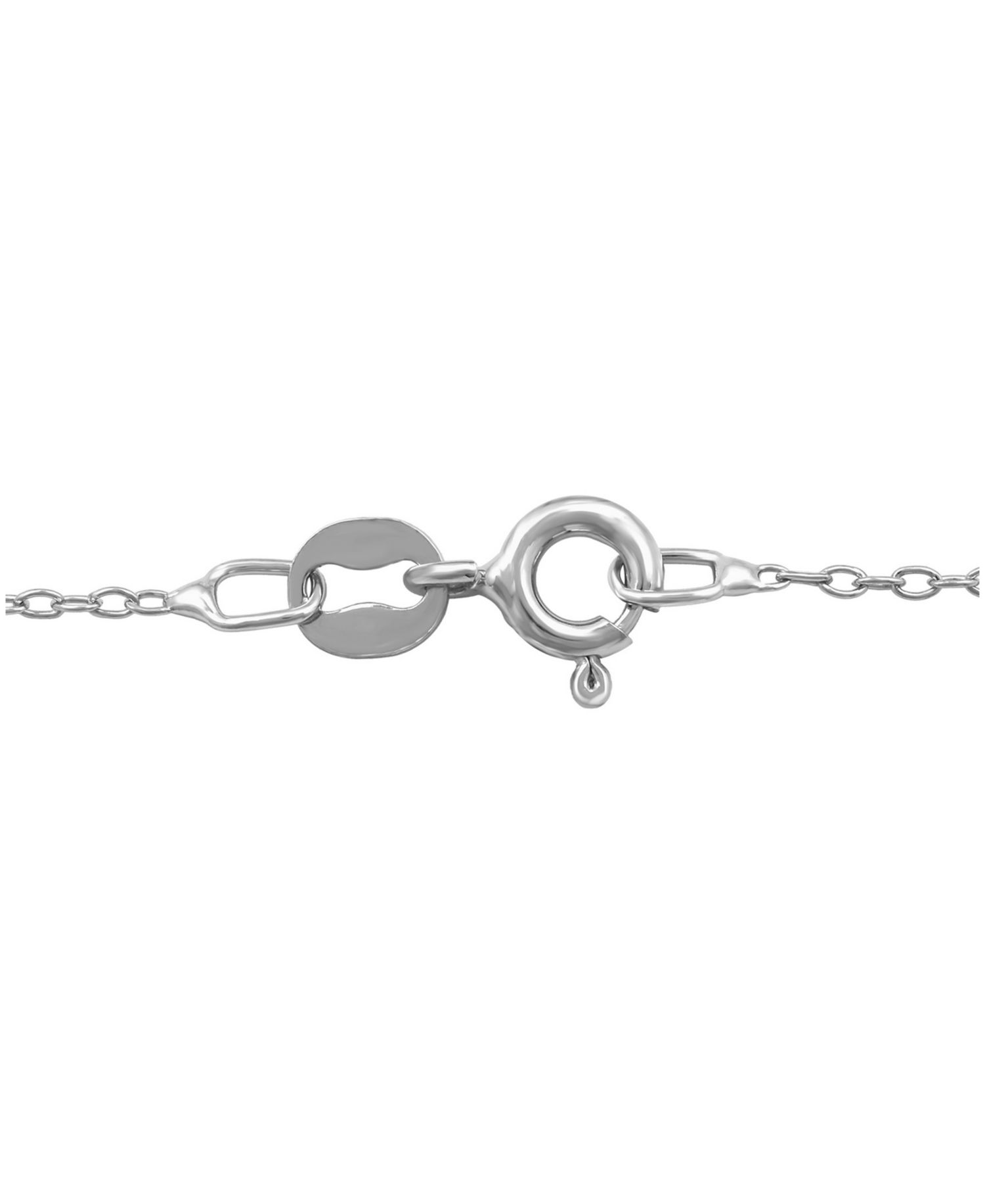 Diamond L Initial 18" Pendant Necklace (1/10 ct. t.w.) in Sterling Silver