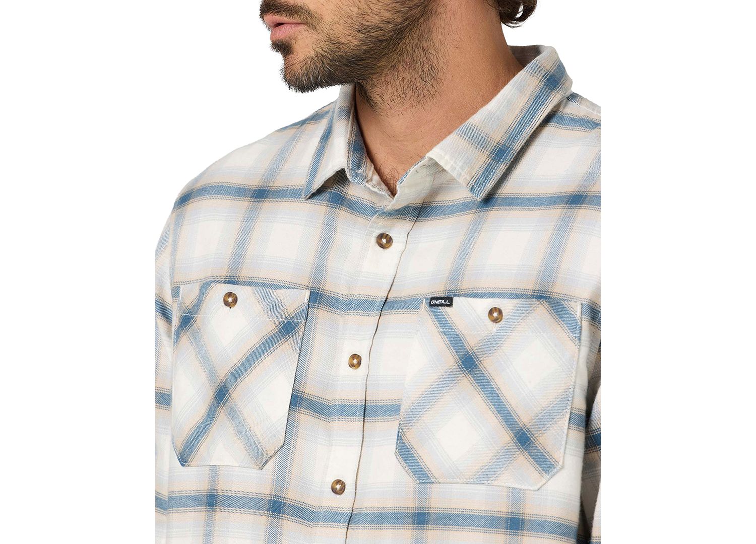 Men's Coastline Flannel Long-Sleeve Button-Up Shirt
