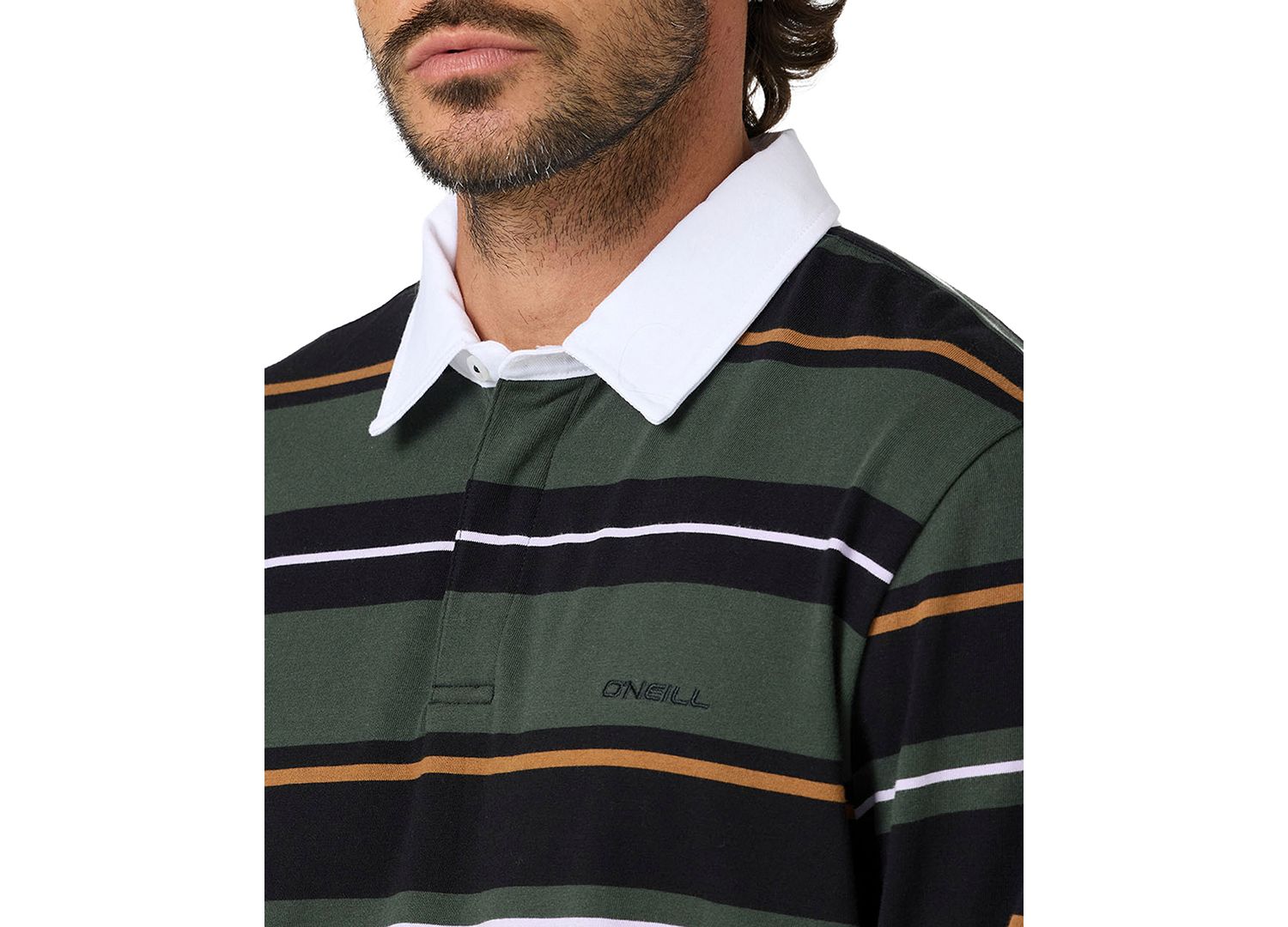 Men's Tickets Long-Sleeve Stripe Rugby Shirt