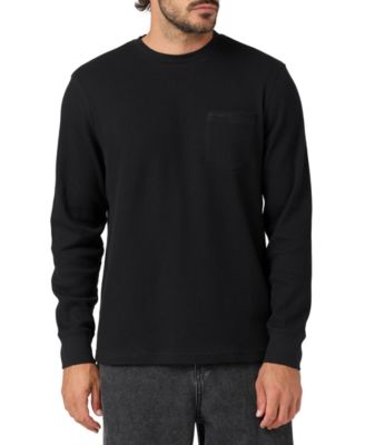 Men's Overland Thermal Waffle-Knit Long-Sleeve Crewneck Shirt