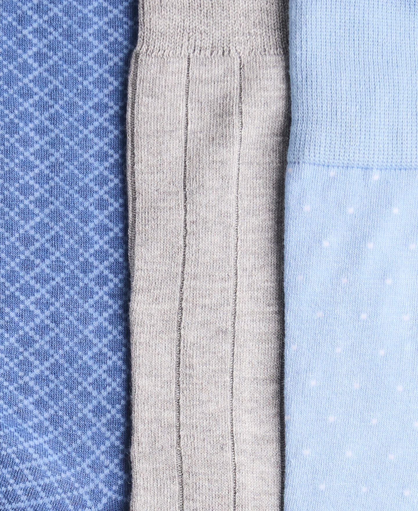 Носки Pindot для мужчин, средней высоты, 3 шт. — Perry Ellis Portfolio, цвет: Pindot/Allover Mix — фото 3