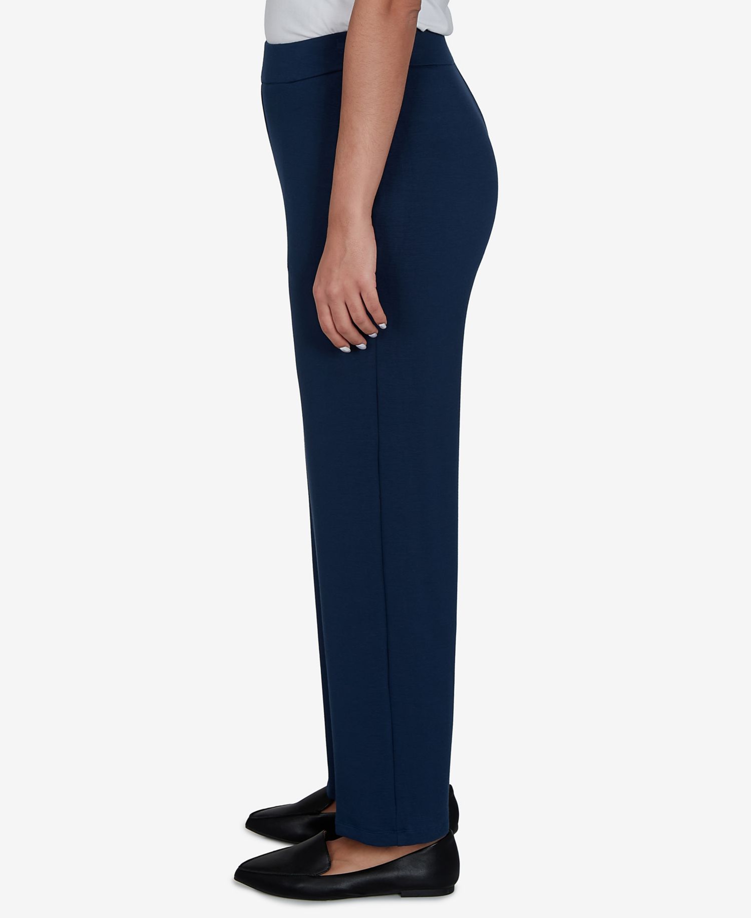 Petite Pull-On Wide-Leg Pants