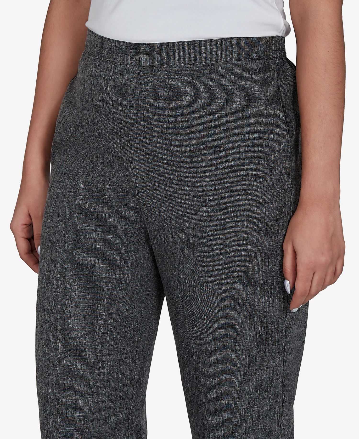 Petite Straight-Leg Pull-On Mid-Rise Pants