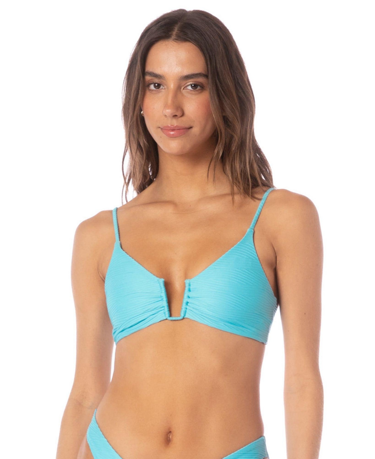 Maaji Women's Sea Blue Bia Bikini Top