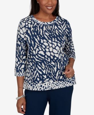 Women's Print 3/4-Sleeve T-Shirt