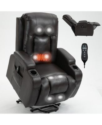  Power Lift Recliner Chair with Massage, Heating, and USB Port