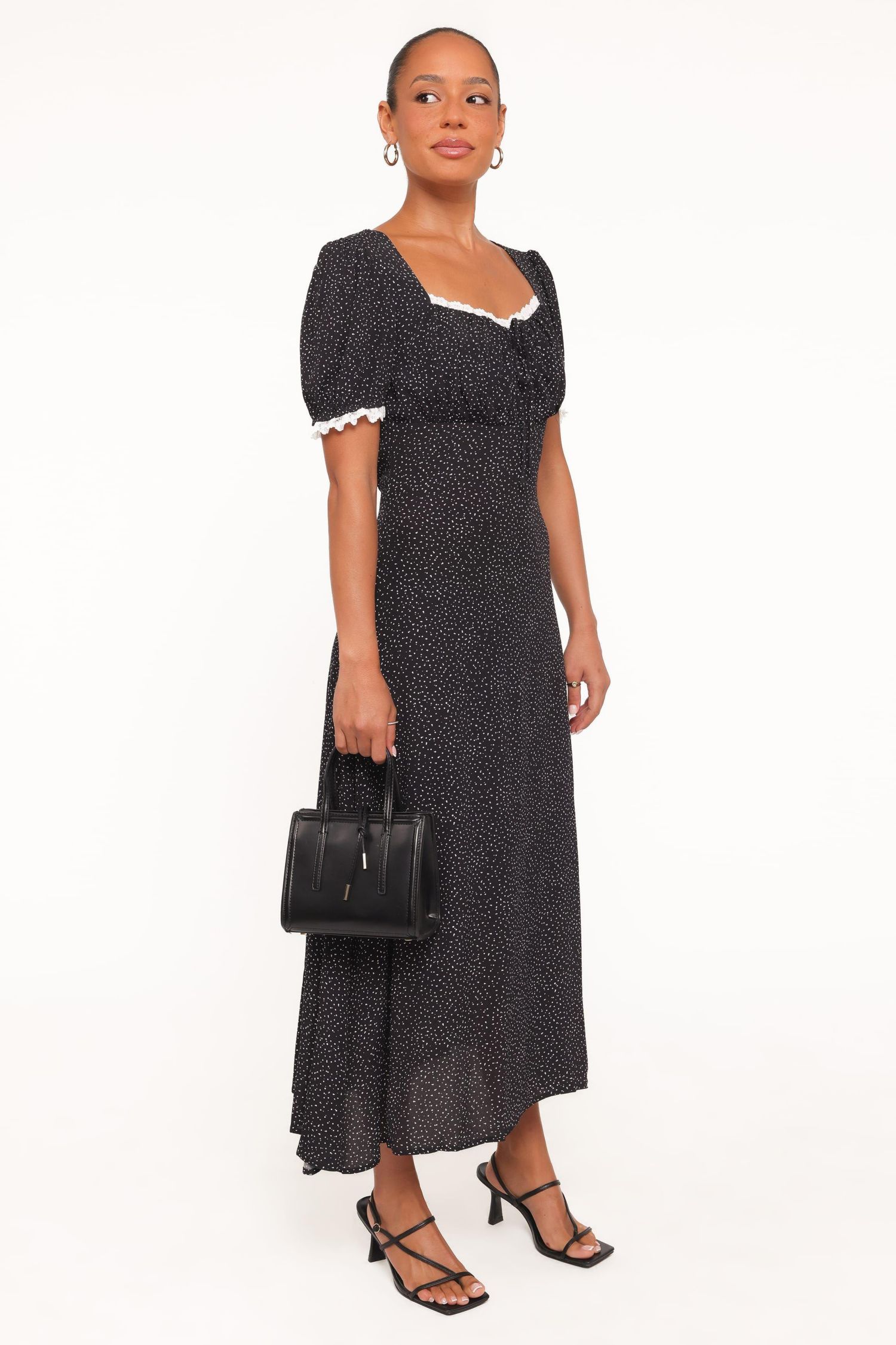 Women's Francine Lace A-Line Sweetheart-Neck Midi Dress