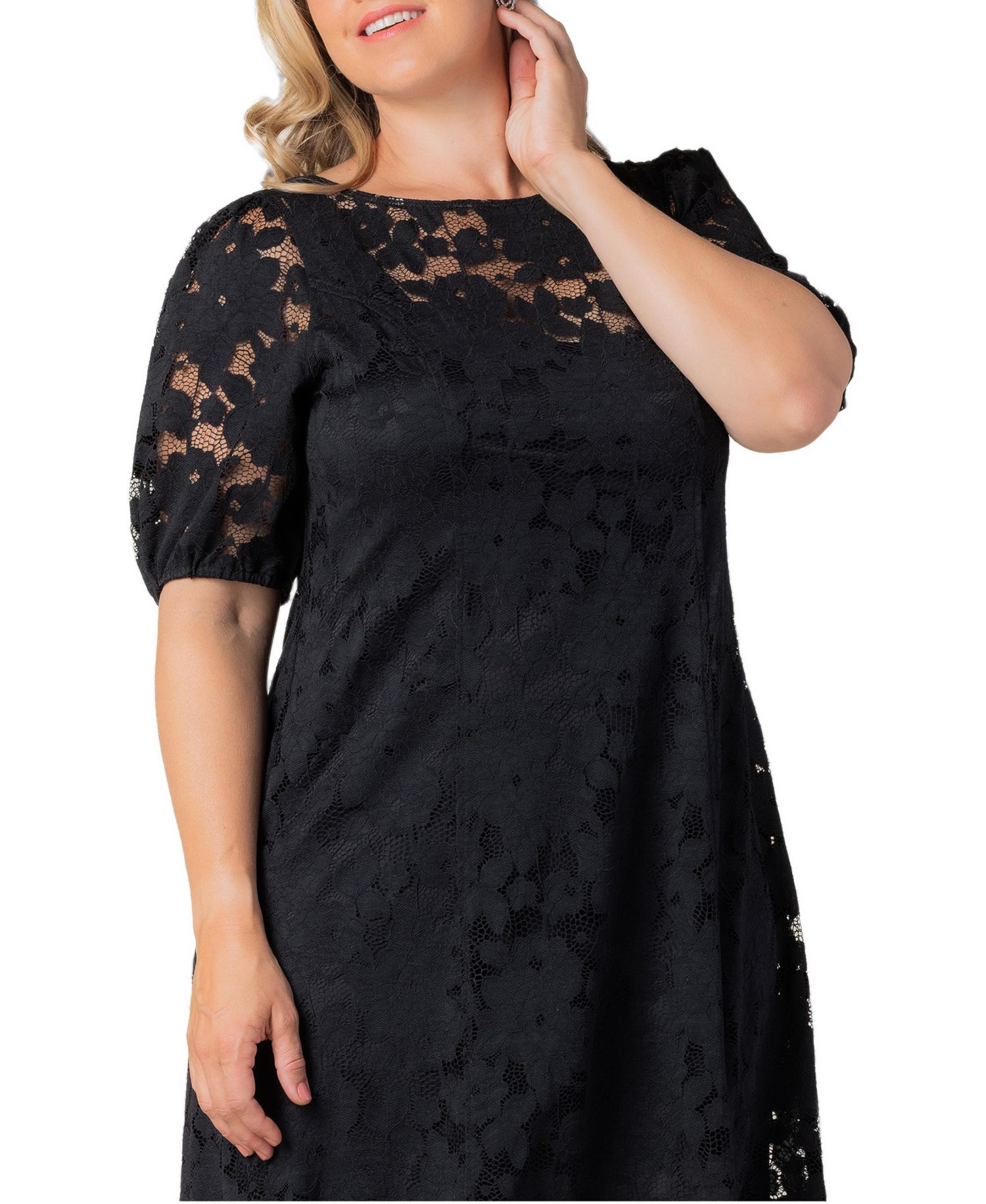 Plus Size Emma Lace Shift Dress