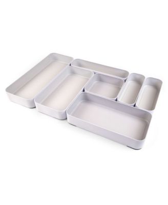 Metal Drawer Organizers, Set of 7