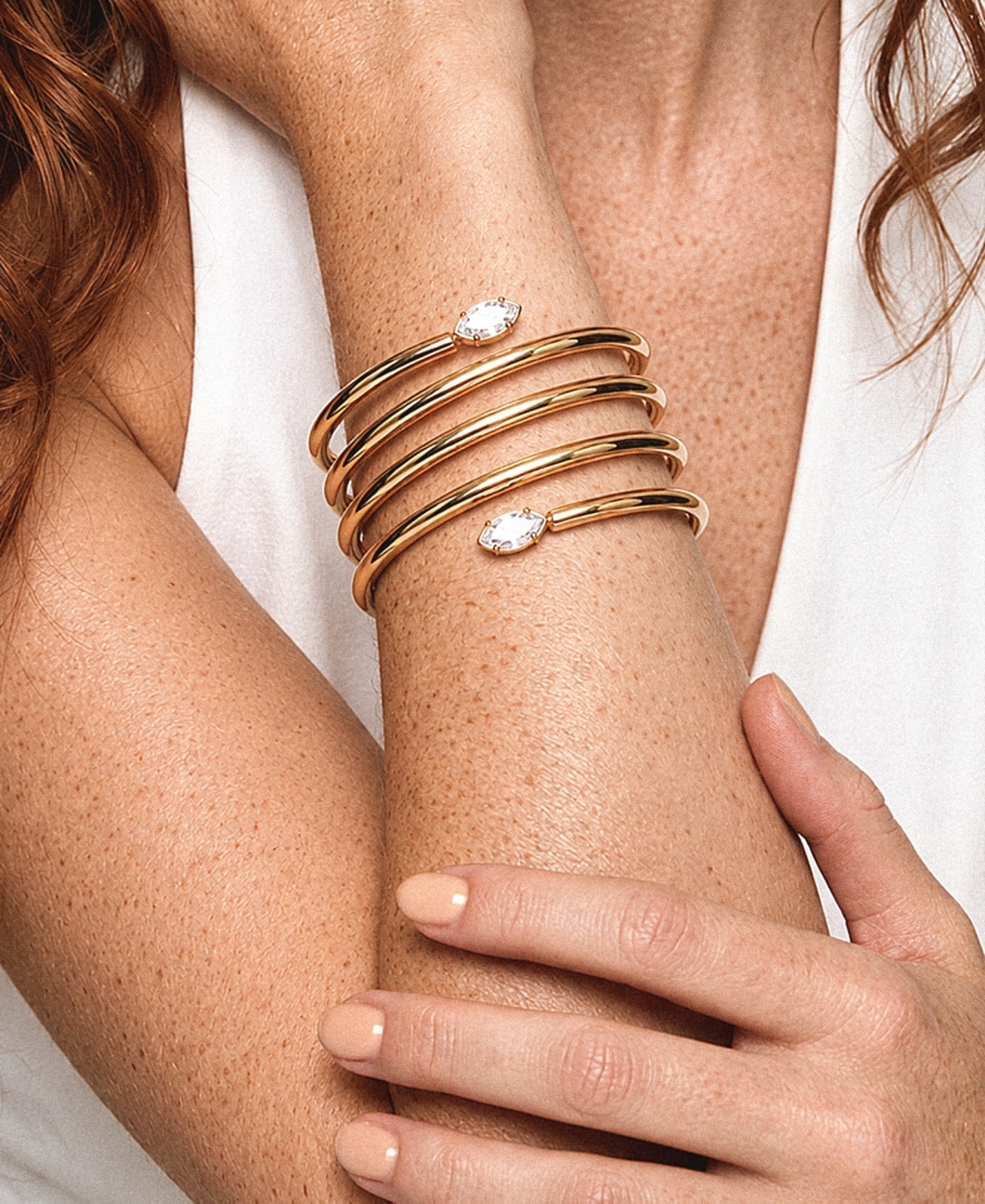Ettika Golden Spiral Cuff