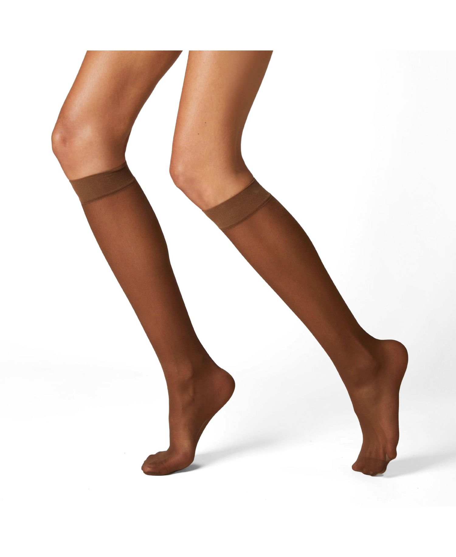 Women's Sheer Italian Knee Highs Pack Of Three