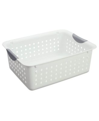Medium and Small Ultra Plastic Storage Bin Organizer Basket (18 Pack)
