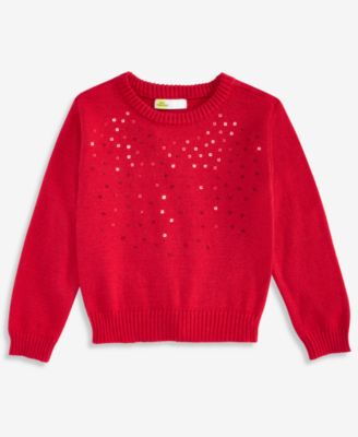 Girls' Dreamyarn Sequin Long-Sleeve Crewneck Sweater