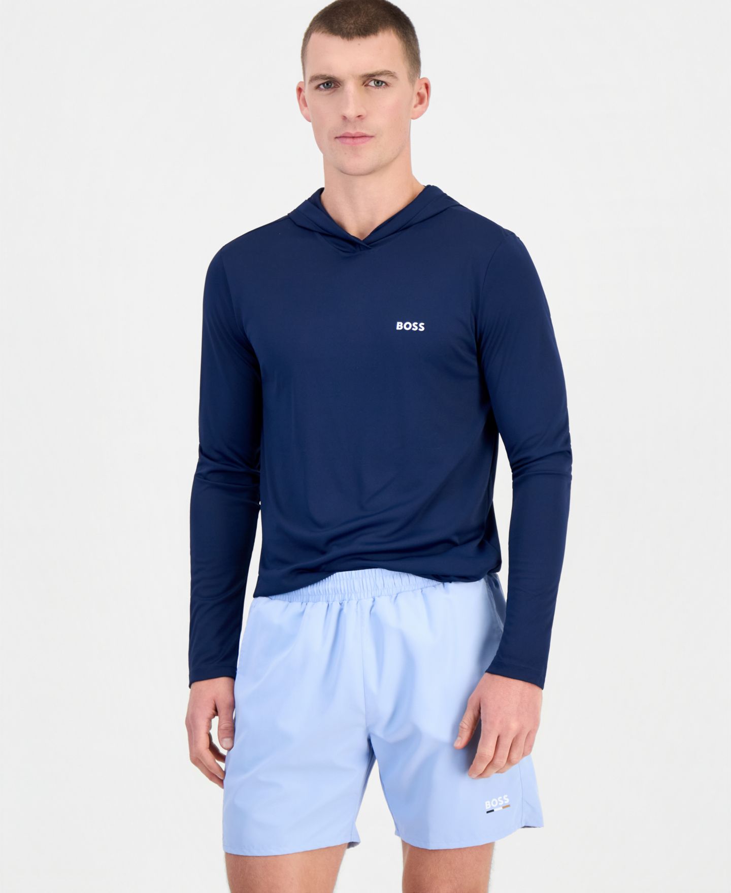 Плавки BOSS Inseam для мужчин — Hugo Boss, цвет: Светлый синий — фото 1