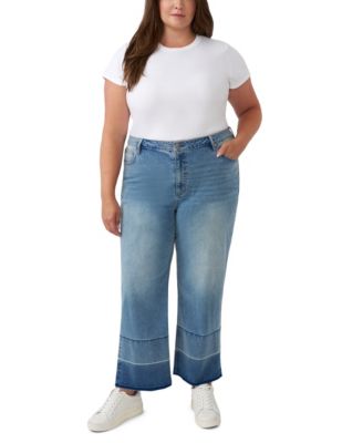 Plus Size High-Rise Wide-Leg Jeans