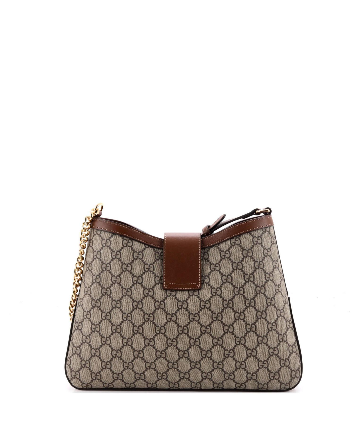 Medium Padlock Chain Shoulder Bag GG Coated Canvas with Leather