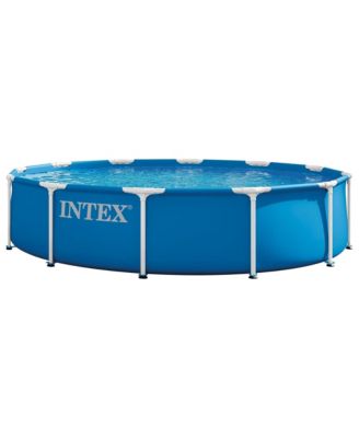 28210EP 12Ft X 30In Metal Frame Above Ground Swimming Pool, Pool Only