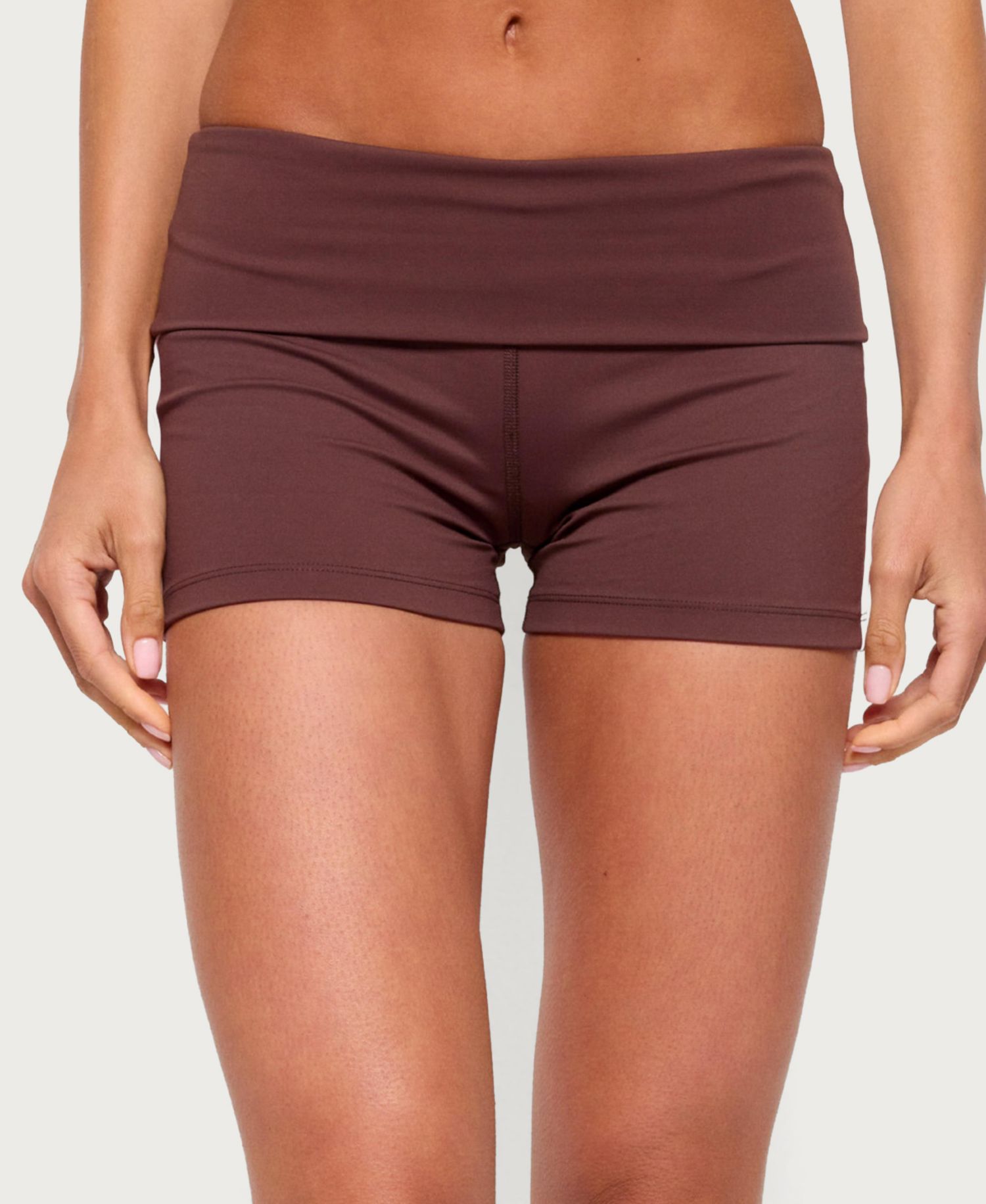 Women's Ambar Contrast-Stripe Mid-Rise Shorts, 2" Inseam