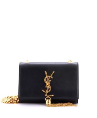 Small Classic Monogram Tassel Crossbody Bag Leather
