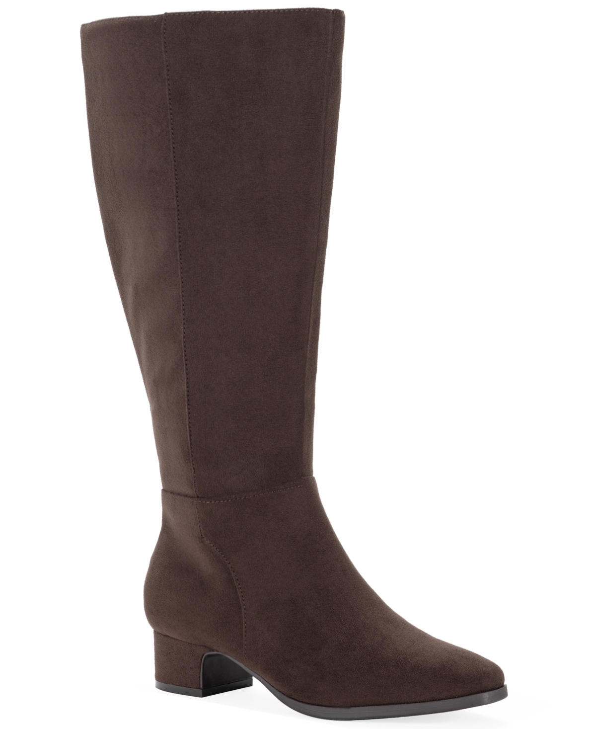 Style & Co Women's Diannaa Tall Wide-calf Boots, Macy's Exclusive In Dark Chocolate Wide Calf