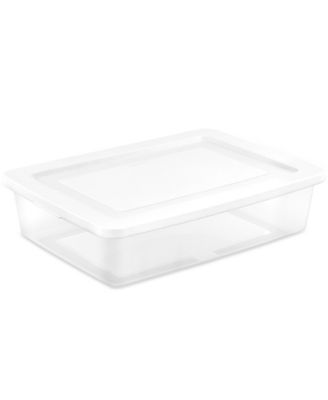 28 Qt Storage Box, Stackable Plastic Container Home Organizer, 40 Pack