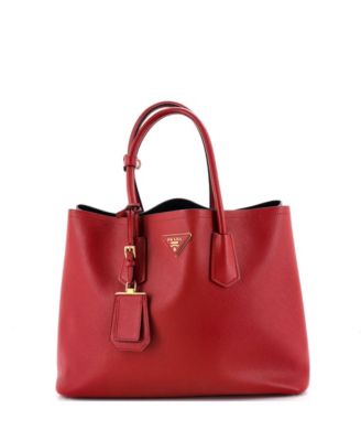 Large Cuir Double Tote Saffiano Leather
